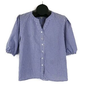 Joie Cotton Plaid Top